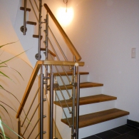 Treppengeländer mit Handlauf 40/40 mm